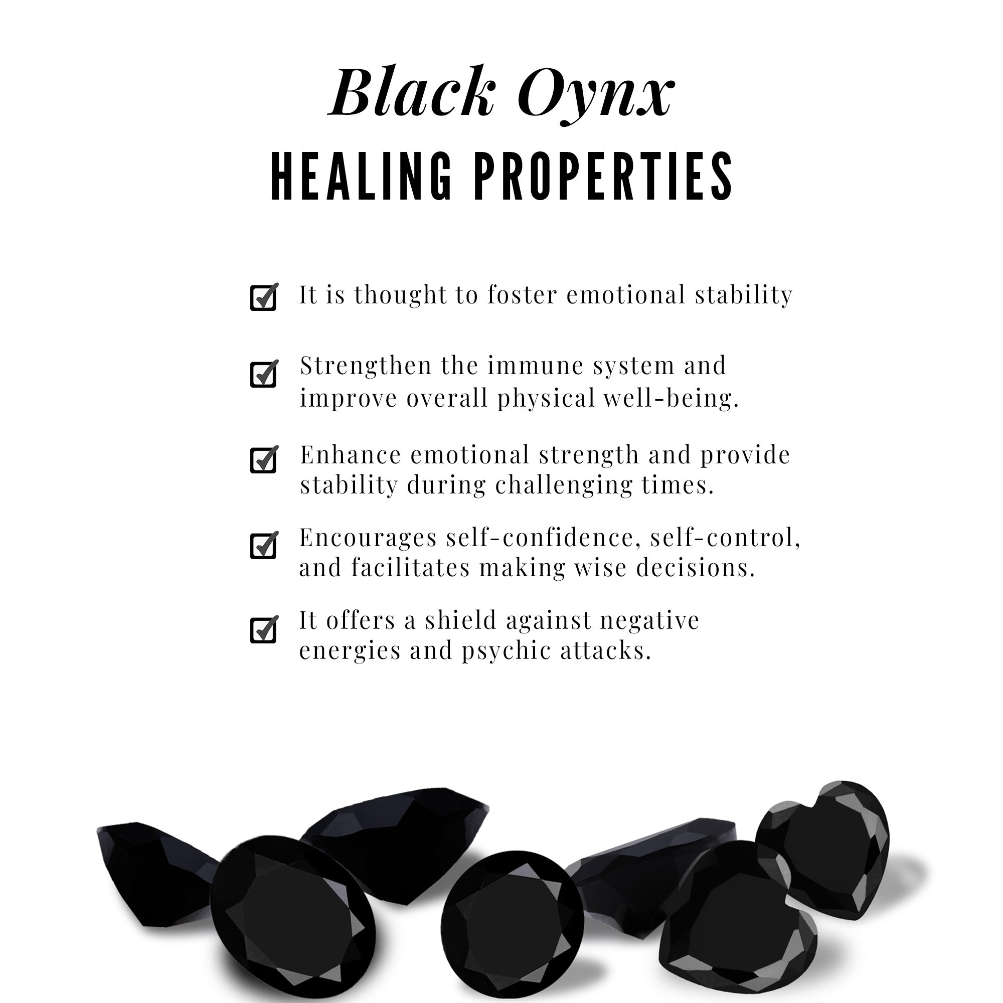 Heart Shape Natural Black Onyx Ring Set with Diamond Black Onyx - ( AAA ) - Quality - Rosec Jewels