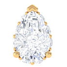 Rosec Jewels-Pear Shape Moissanite Cartilage Earring in Gold