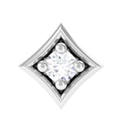 Rosec Jewels-Certified Moissanite Solitaire Geometric Nose Pin