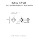 Rosec Jewels-Certified Moissanite Solitaire Geometric Nose Pin