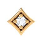 Rosec Jewels-Certified Moissanite Solitaire Geometric Nose Pin