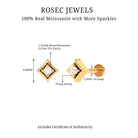 Rosec Jewels-Certified Moissanite Solitaire Geometric Nose Pin