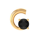 Rosec Jewels-Simple Black Onyx Crescent Moon Earring for Conch Piercing