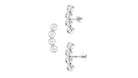 Rosec Jewels-Simple Moissanite Gold Curved Helix Earring