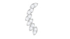 Rosec Jewels-Moissanite Curved Crawler Earring for Helix Piercing