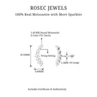 Rosec Jewels-Moissanite Curved Crawler Earring for Helix Piercing