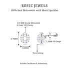 Rosec Jewels-Moissanite Unique Cartilage Earring in Gold