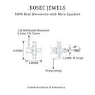 Rosec Jewels-Quirky Moissanite Dainty Cartilage Earring in Gold