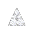 Rosec Jewels-Dainty Moissanite Gold Triangle Earring for Cartilage Piercing