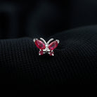 Rosec Jewels-Adorable Marquise Ruby Butterfly Conch Earring