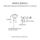 Rosec Jewels-Natural Diamond Bow Cartilage Earring with Star