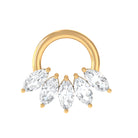 Rosec Jewels-Marquise Moissanite 5 Stone Cartilage Earring