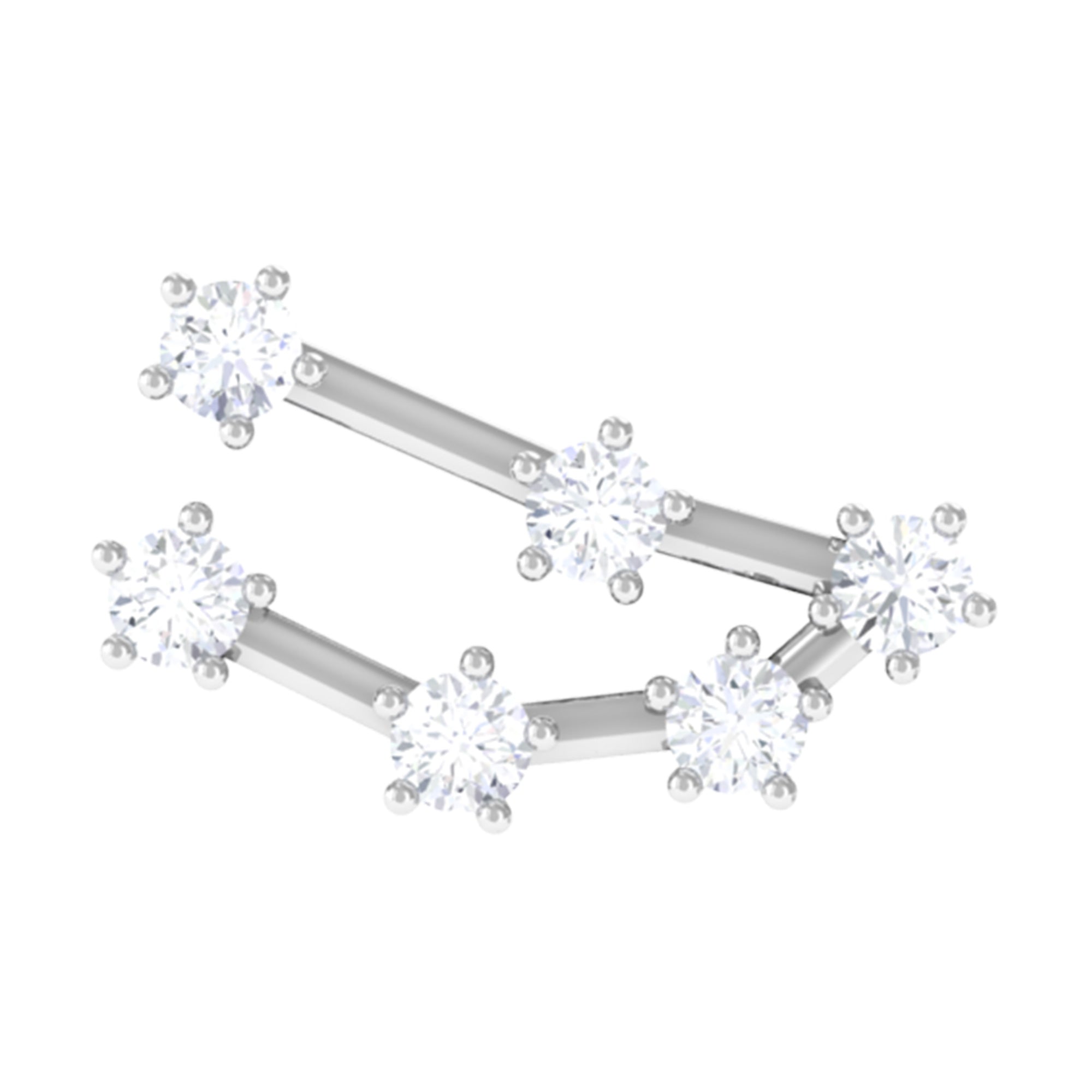 Rosec Jewels-Diamond Capricorn Constellation Helix Piercing Earring