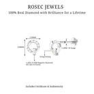 Rosec Jewels-Natural Diamond Circle Earring for Helix Piercing