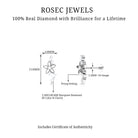 Rosec Jewels-Real Diamond Flower Crawler Earring for Helix Piercing