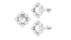 Rosec Jewels-Minimalist Moissanite Floral Earring for Helix Piercing