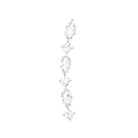 Rosec Jewels-Marquise and Round Moissanite Unique Climber Earring