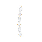 Rosec Jewels-Marquise and Round Moissanite Unique Climber Earring