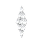 Rosec Jewels-Marquise Moissanite Cluster Geometric Earring for Cartilage Piercing