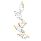 Rosec Jewels-Marquise Shape Diamond Leaf Crawler Helix Earring