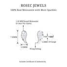 Rosec Jewels-Minimal Moissanite Gold Wing Earring for Cartilage Piercing