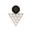 Rosec Jewels-Black Onyx and Diamond Triangle Cartilage Earring in Gold