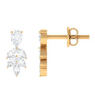 3/4 CT Marquise and Pear Cut Diamond Stud Drop Earrings Diamond - ( HI-SI ) - Color and Clarity - Rosec Jewels