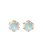 1.5 CT Round Cut Ethiopian Opal Solitaire Stud Earrings Ethiopian Opal - ( AAA ) - Quality - Rosec Jewels