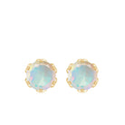 1.5 CT Round Cut Ethiopian Opal Solitaire Stud Earrings Ethiopian Opal - ( AAA ) - Quality - Rosec Jewels