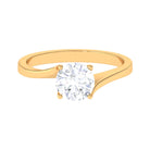 Rosec Jewels-1.50 CT Moissanite Solitaire Ring in 4 Prong Twist Setting