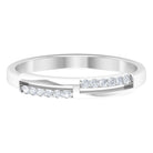 Rosec Jewels-Round Diamond Band Ring in Prong Setting