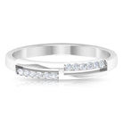 Rosec Jewels-Round Diamond Band Ring in Prong Setting