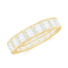 Rosec Jewels-Baguette Cut Certified Moissanite Two Row Eternity Band