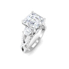 Rosec Jewels-Certified Moissanite Spiral Shank Engagement Ring