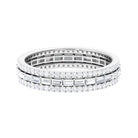 Rosec Jewels-1.25 CT Thick Moissanite Wedding Ring