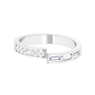 Rosec Jewels-Baguette and Round Shape Diamond Designer Band Ring