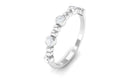 Rosec Jewels-Natural Diamond Beaded Half Eternity Stackable Ring