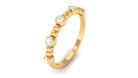 Rosec Jewels-Natural Diamond Beaded Half Eternity Stackable Ring