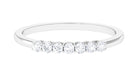 Rosec Jewels-Certified Natural Diamond 7 Stone Stackable Ring