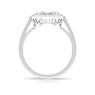 Rosec Jewels-Diamond Flower Engagement Ring in Prong Setting