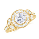 Rosec Jewels-Vintage Inspired Moissanite Engagement Ring