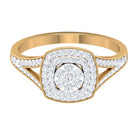 Rosec Jewels-Vintage Inspired Diamond Engagement Ring in Illusion Setting