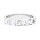 Rosec Jewels-Baguette Shape Diamond Half Eternity Band Ring