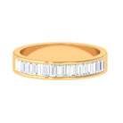 Rosec Jewels-Baguette Shape Diamond Half Eternity Band Ring