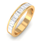 Rosec Jewels-Baguette Shape Diamond Half Eternity Band Ring