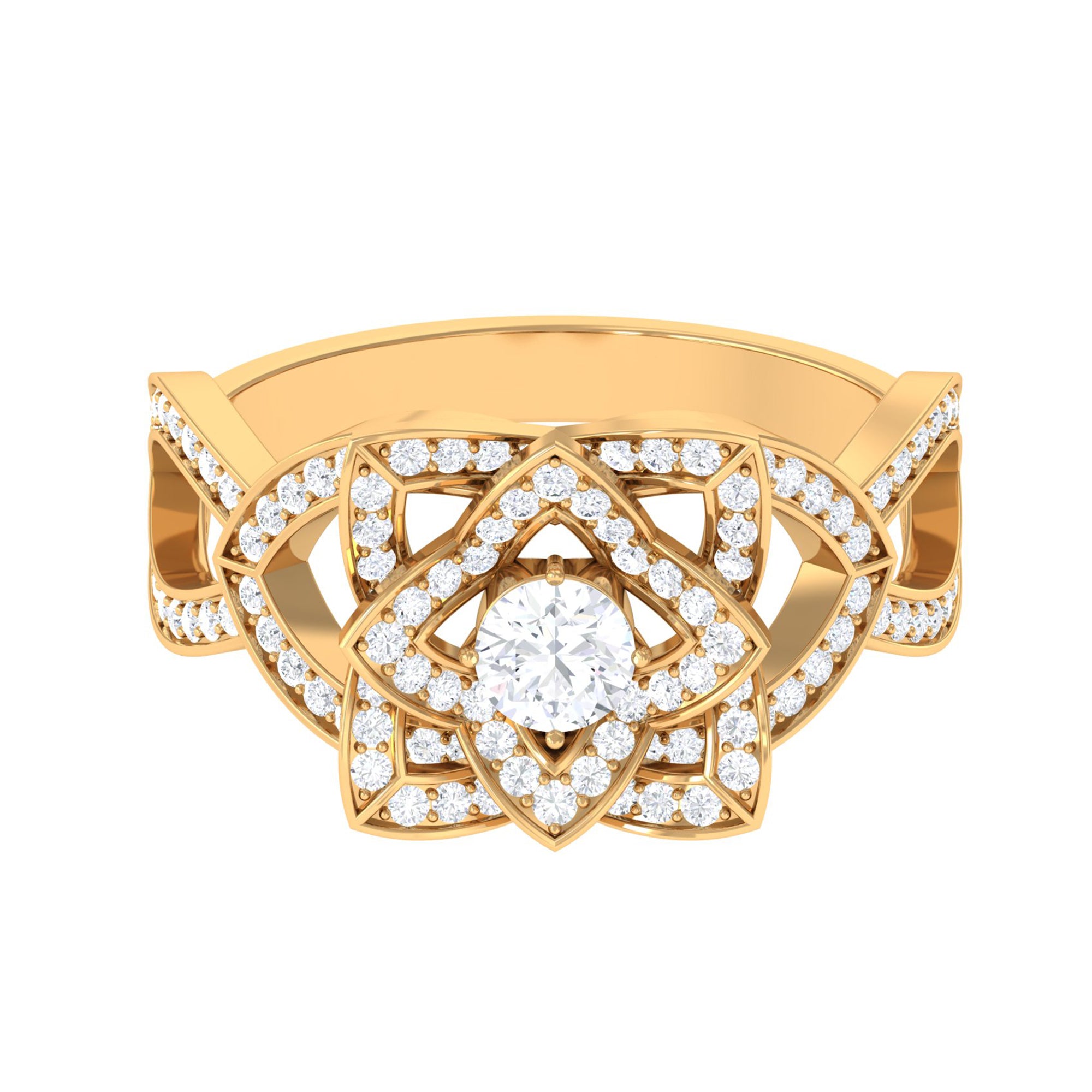 Rosec Jewels-Art Deco Style Diamond Engagement Ring