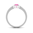 Rosec Jewels-Pink Sapphire and Diamond Halo Engagement Ring