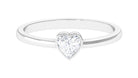 Rosec Jewels-Bezel Set Heart Shape Real Diamond Solitaire Promise Ring