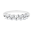 Rosec Jewels-Marquise and Round Zircon Half Eternity Band Ring