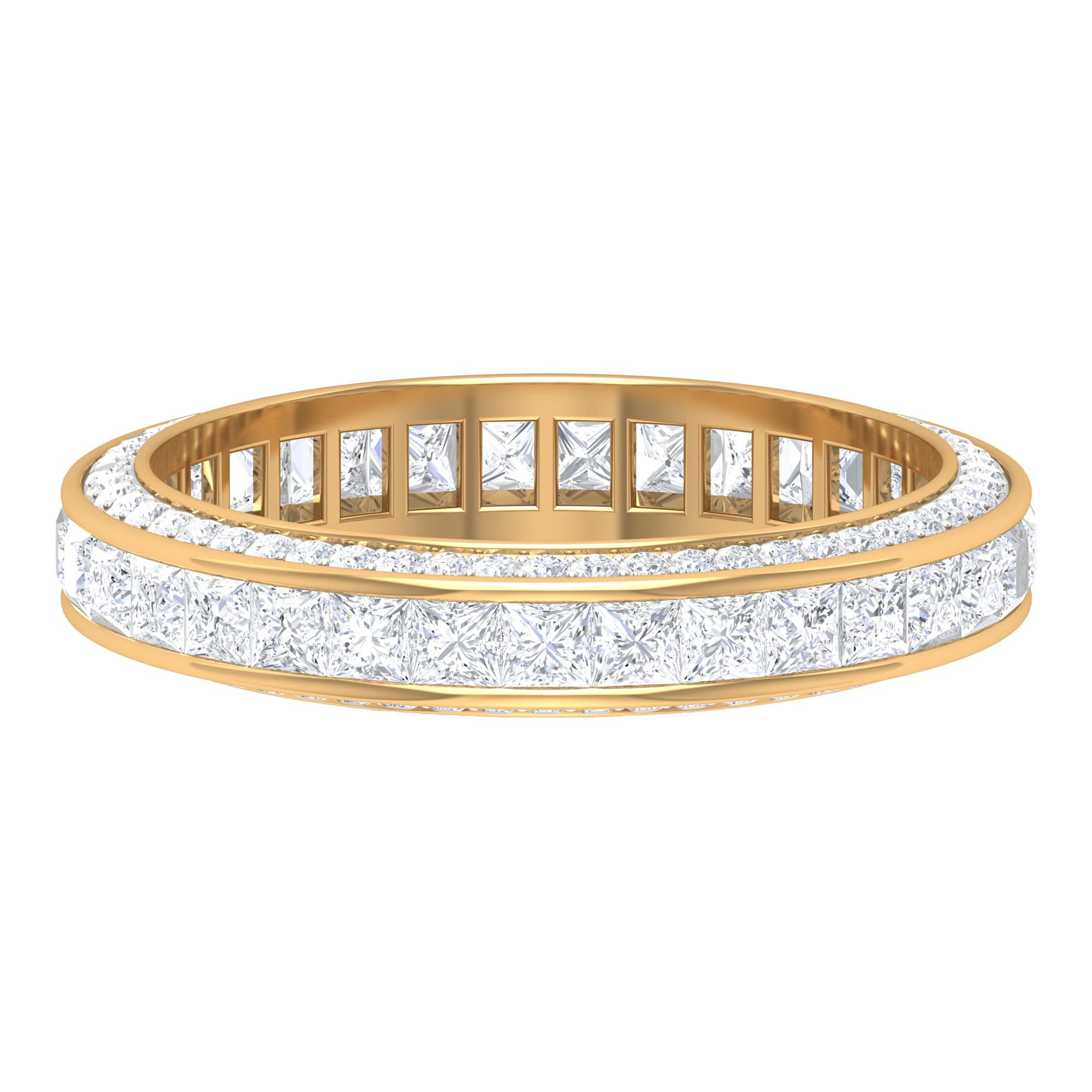 Rosec Jewels-Princess Cut Zircon Full Eternity Band Ring